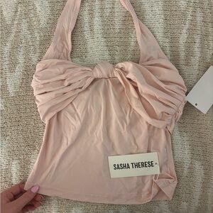 Sasha Therese Pink halter top brand new with tags size xs